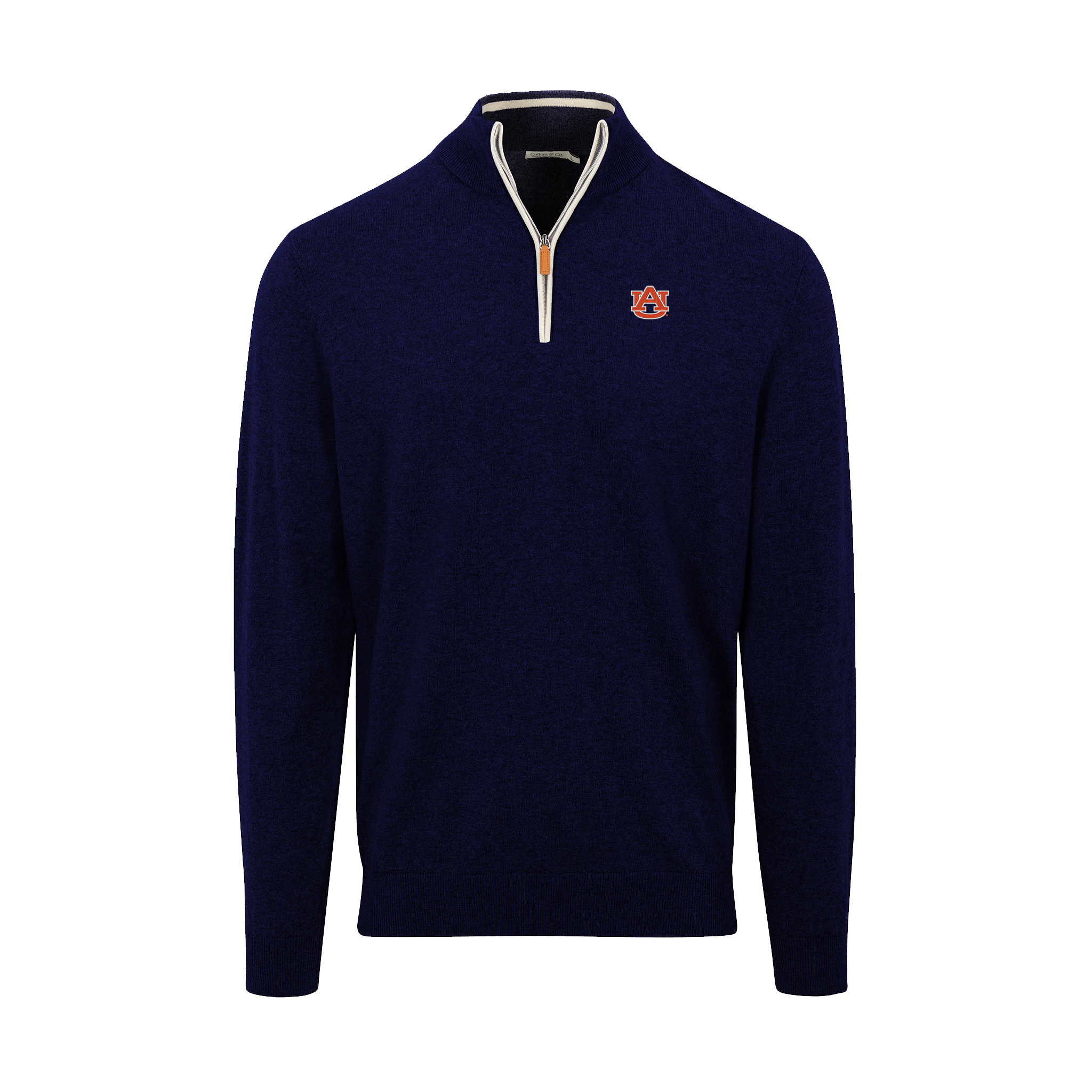 Auburn Navy with White Trim Luxury Touch Cotton and Cashmere Auburn Navy with White Trim Luxury Touch Cotton and Cashmere