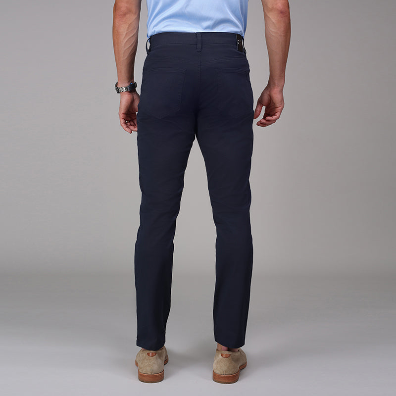 CEO Chino Five Pocket Cotton Stretch Pants Navy
