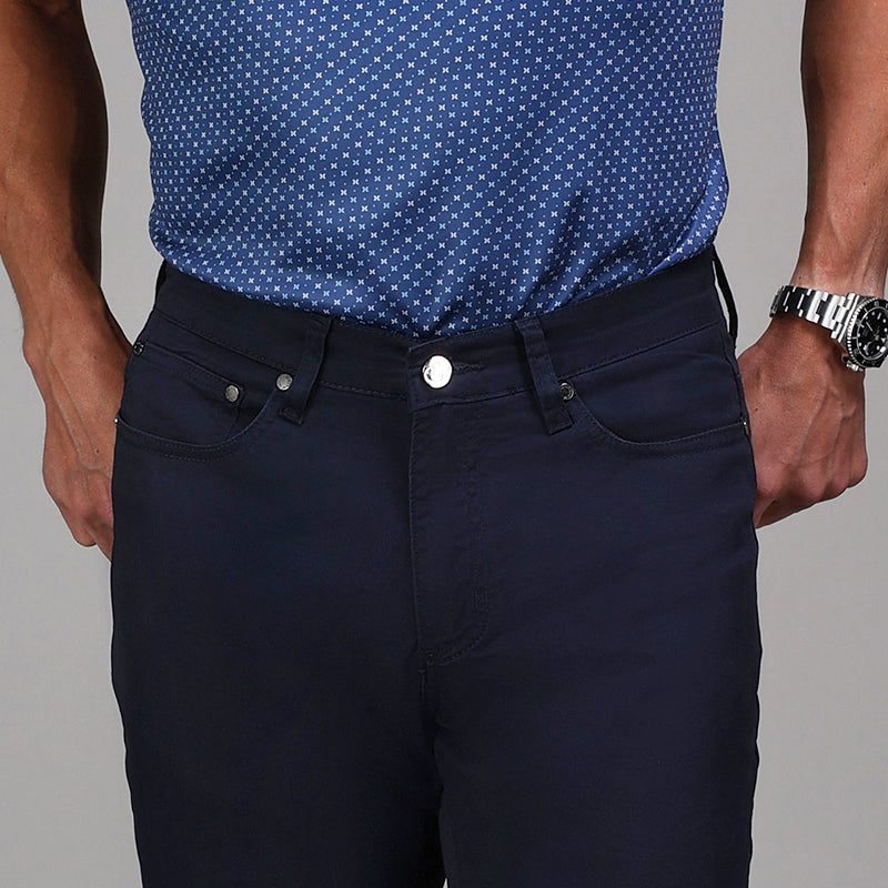 CEO Chino Five Pocket Cotton Stretch Pants Navy