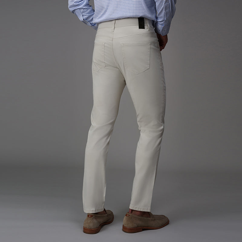 CEO Chino Five Pocket Cotton Stretch Pants Stone – Collars &