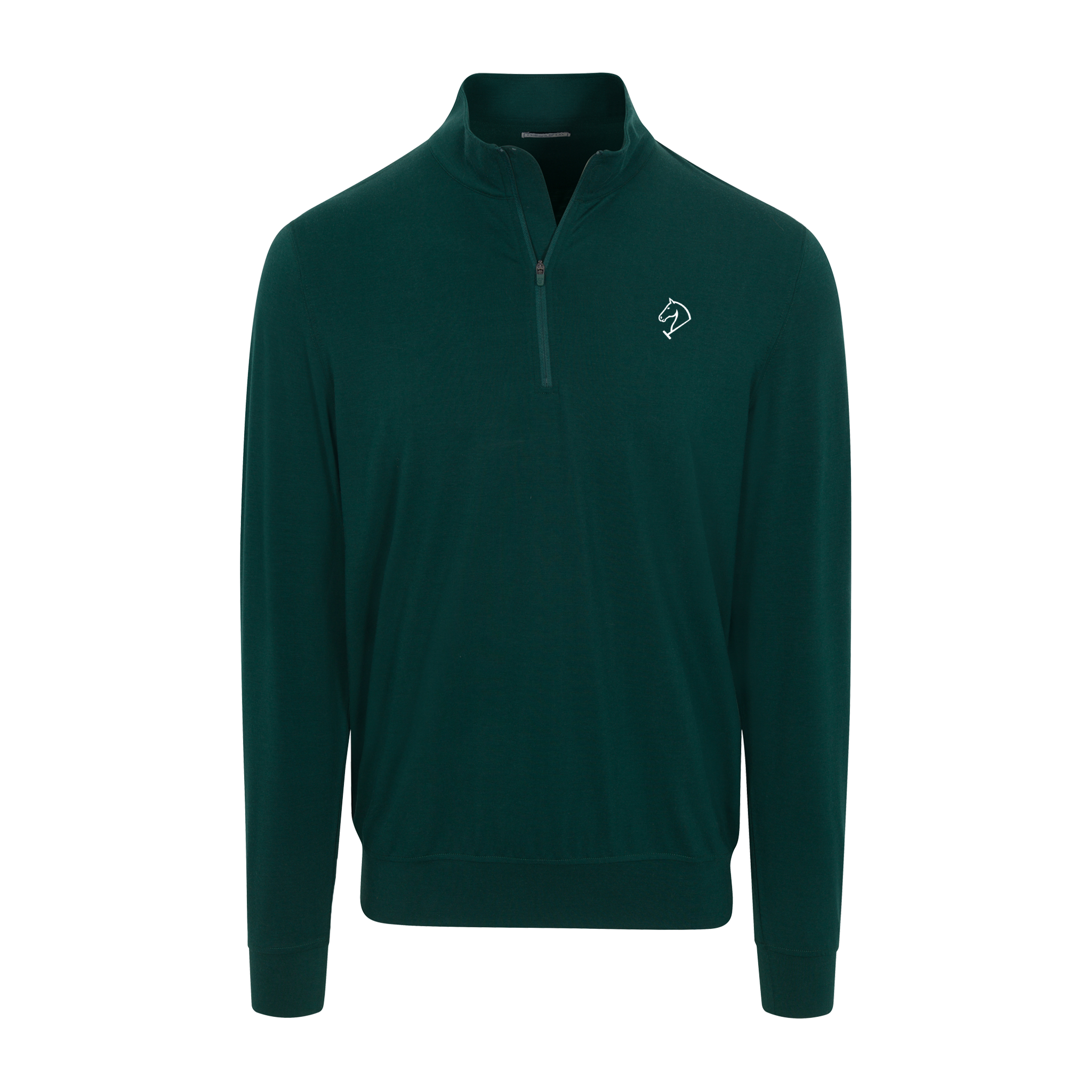 Greenwich Sound Polo Velocity Performance Quarter Zip Green