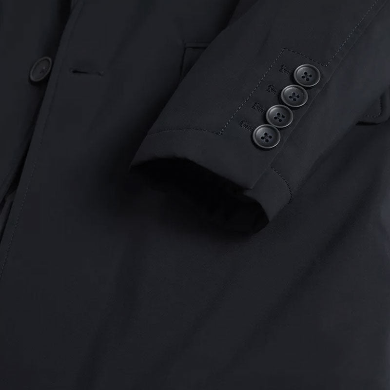 Black Metropolitan Overcoat With Removable Lining