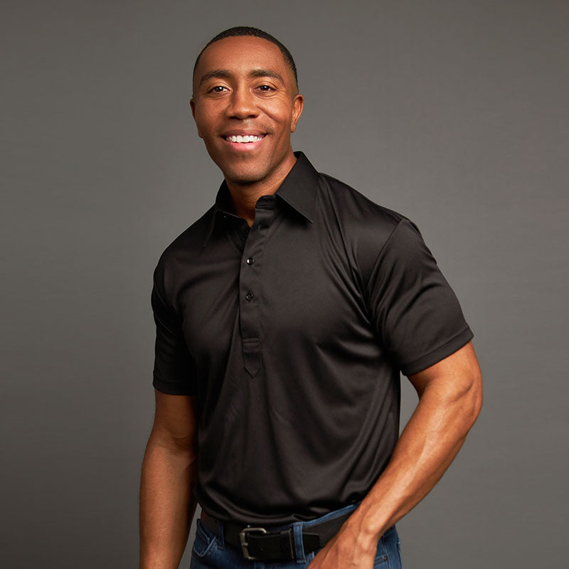 Black polo formal shirt Clearance