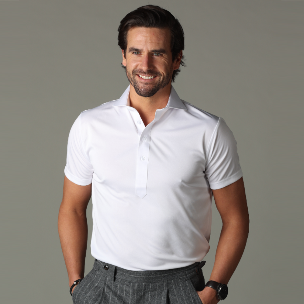 Cutaway Collar Polo White Collars Co