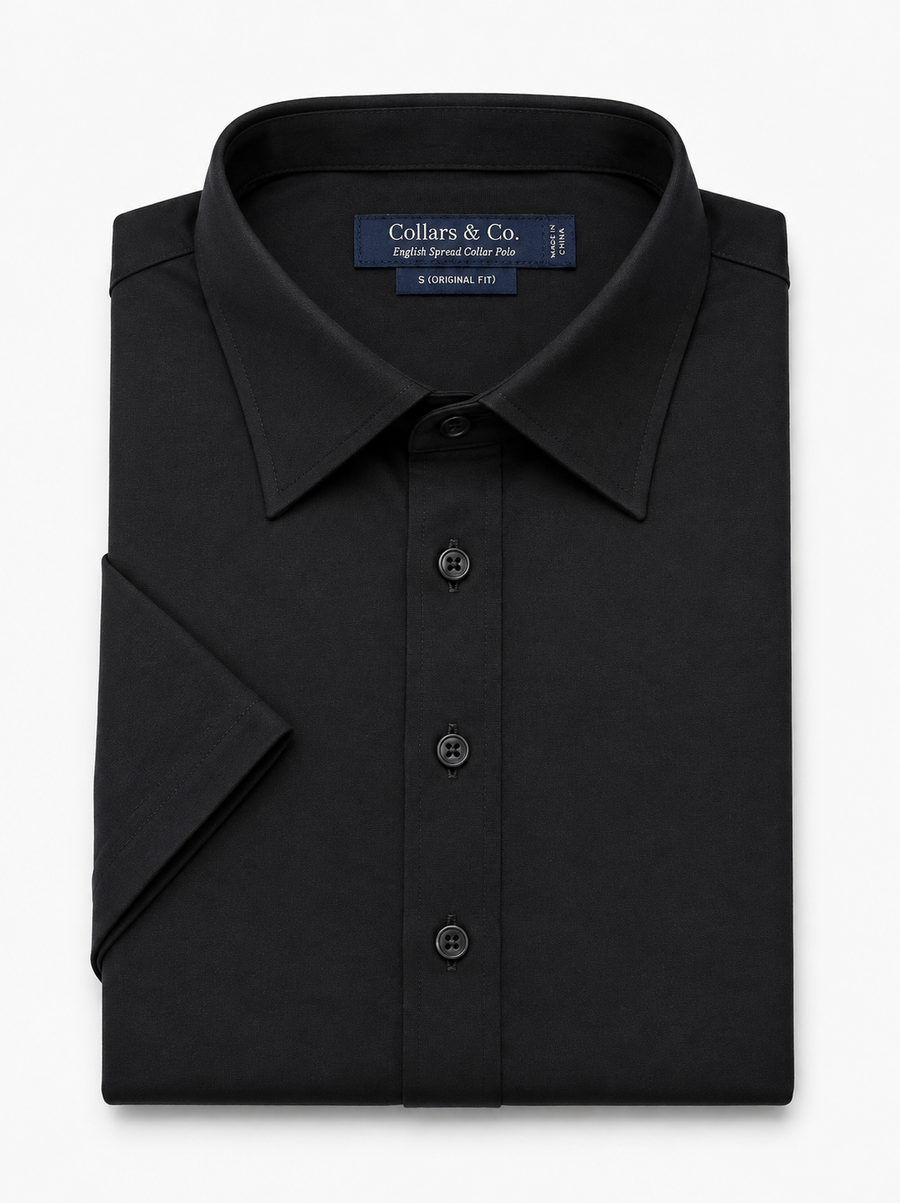 The Original Dress Collar Polo™ Black