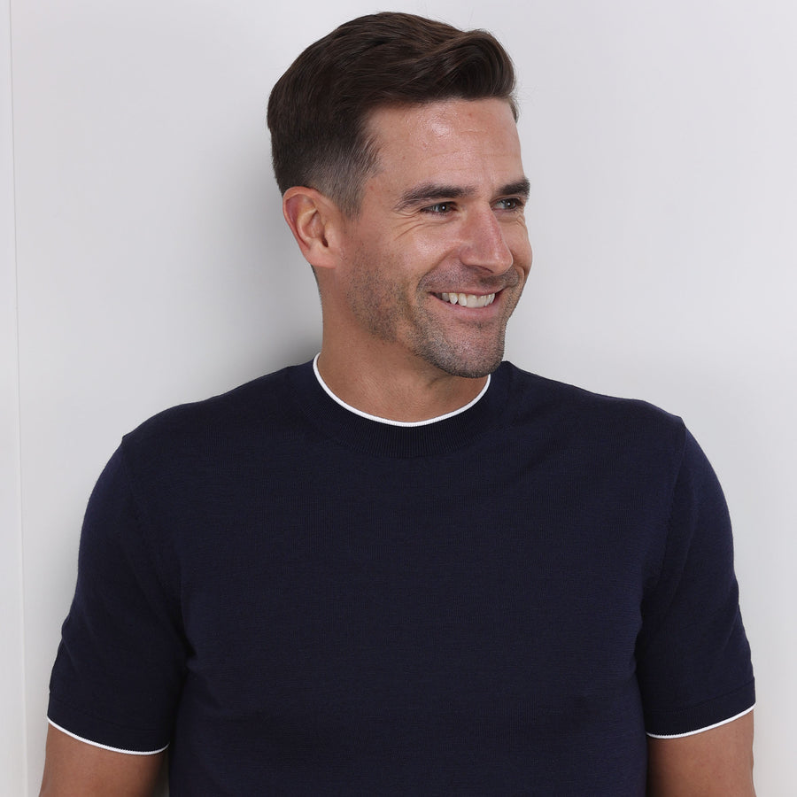 Amalfi Luxe Tee Navy