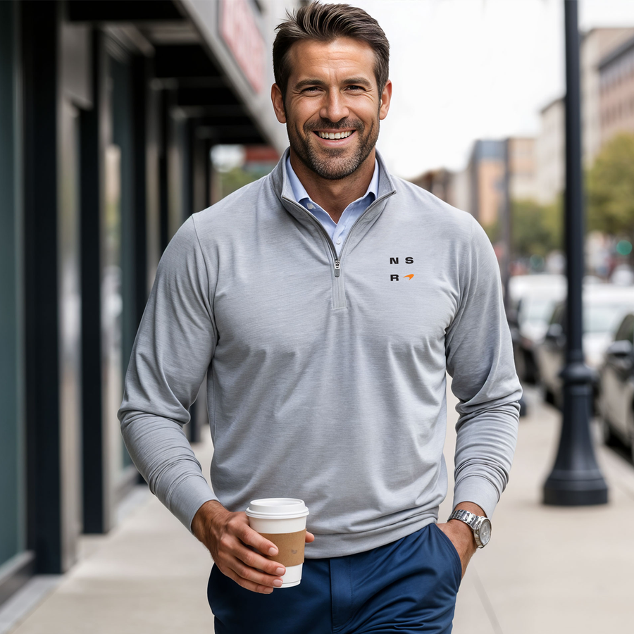 Arrow McLaren DriRelease® Performance Pullover Light Grey