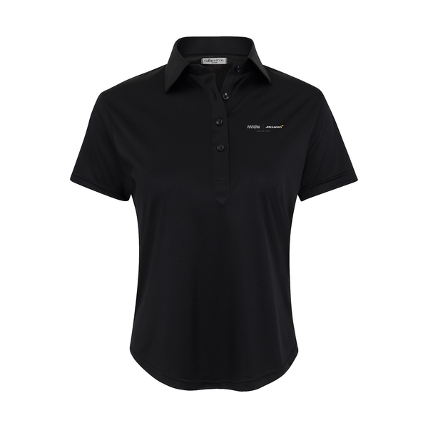 Arrow McLaren Women's Cap Sleeve Semi Spread Polo Black – Collars
