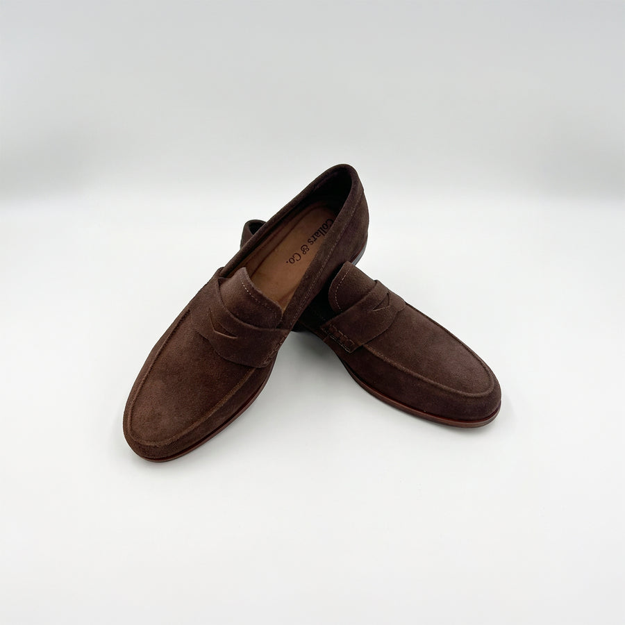 Naples Chocolate Brown Suede Loafer