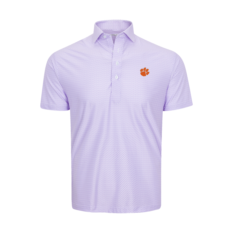 Clemson Featherweight Flex Polo Vantage Lavender