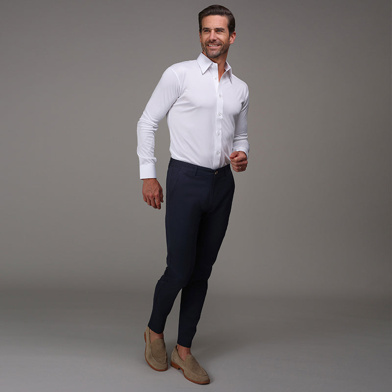 CEO Chino Classic Pocket Cotton Stretch Pants Navy