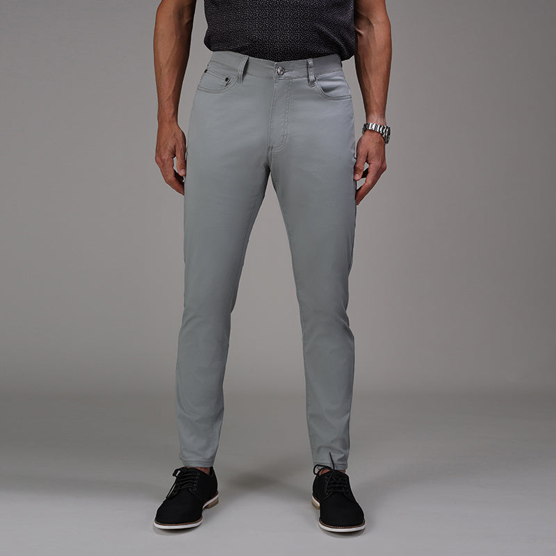 CEO Chino Five Pocket Cotton Stretch Pants Grey