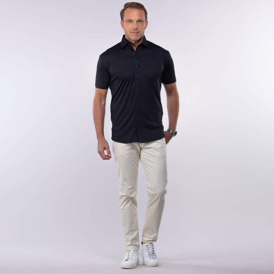 short sleeve dress up shirts Amazon.com: Alimens & Gentle Mens Short Sleeve Dress Shirts Wrinkle Free Solid Casual Button Down Shirts with Pocket, Black, Small : Clothing, Shoes & Jewelry