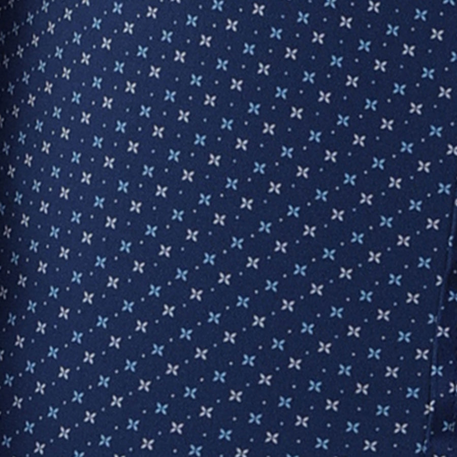 Quattro Flex Dress Shirt with Semi-Spread Collar Polo Los Cabos Blue Star