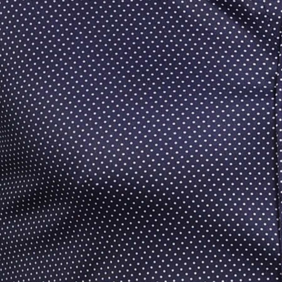 Quattro Flex Dress Shirt with Semi-Spread Collar Midnight Micro Dot Collars & Co. Quattro Flex Dress Shirt with Semi-Spread Collar Midnight Micro Dot Collars & Co.