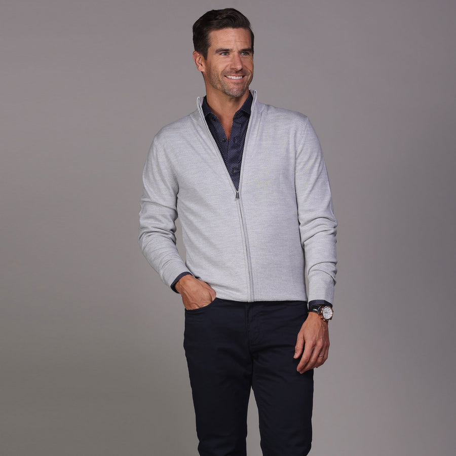 short neck dress shirt Notch Collar Shirt in Silk Georgette