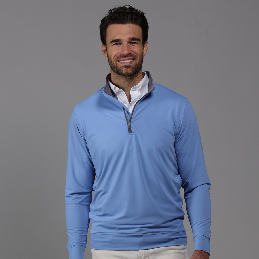 Chesapeake Blue Tour Performance Men s Golf Quarter Zip Pullover Collars Co