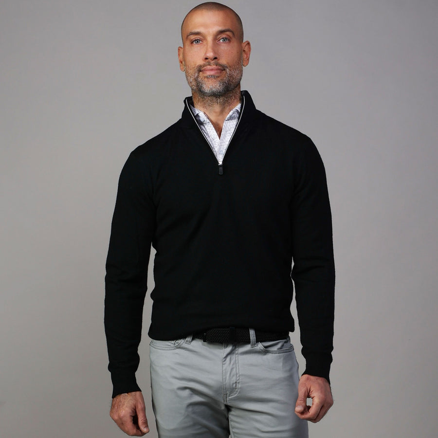 Semi-Spread Collar Polo White Geo – Collars - Main Image