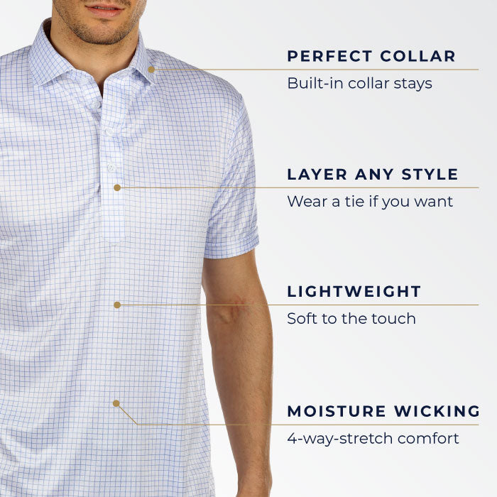 The Original Dress Collar Polo™ Light Blue