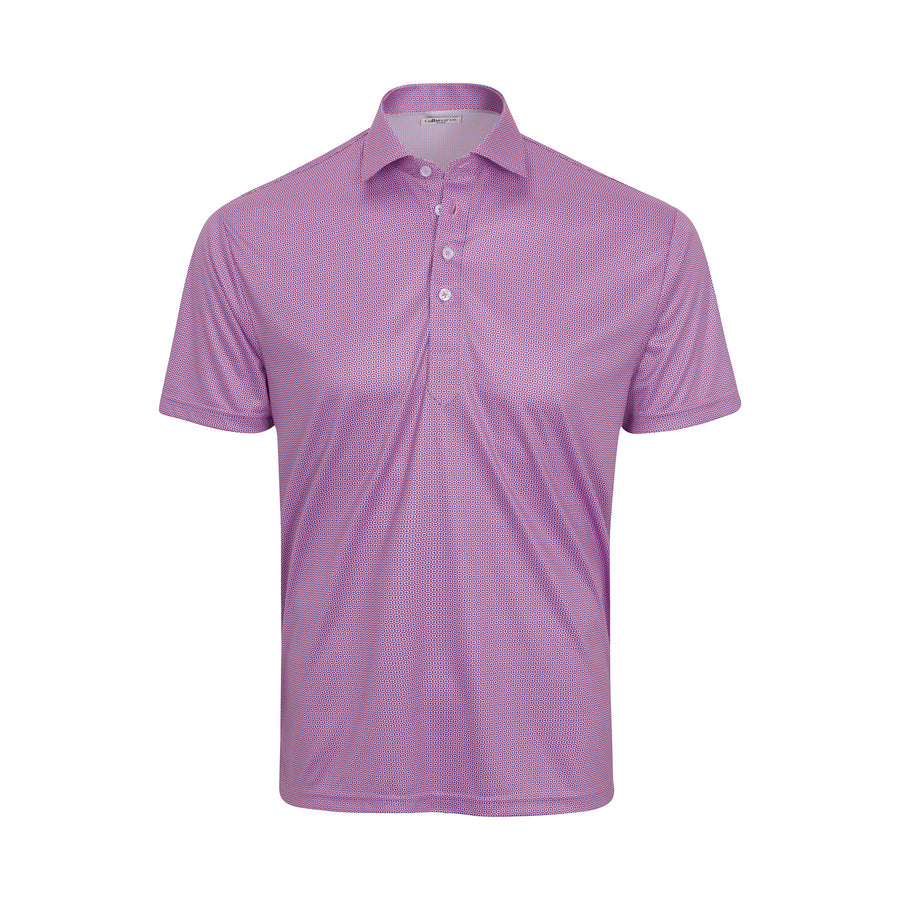 Semi-Spread Collar Polo Compass Crimson