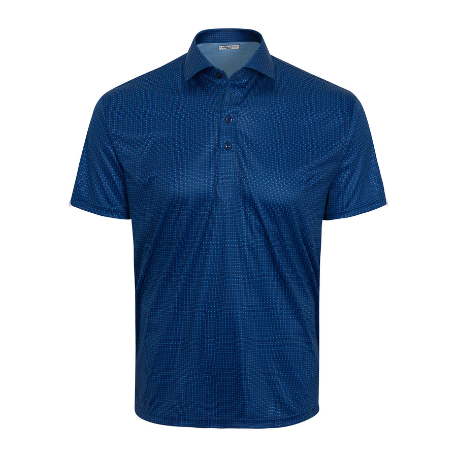 Semi-Spread Collar Polo Compass Navy
