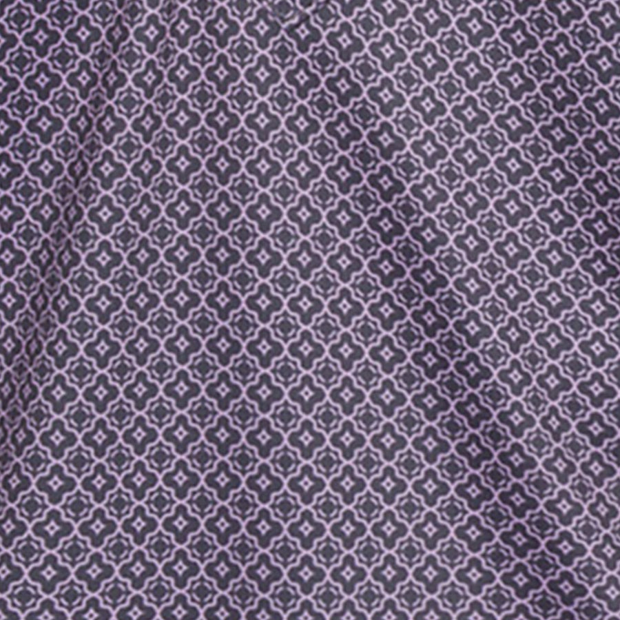 Semi-Spread Collar Polo Crest Point Grey & Pink