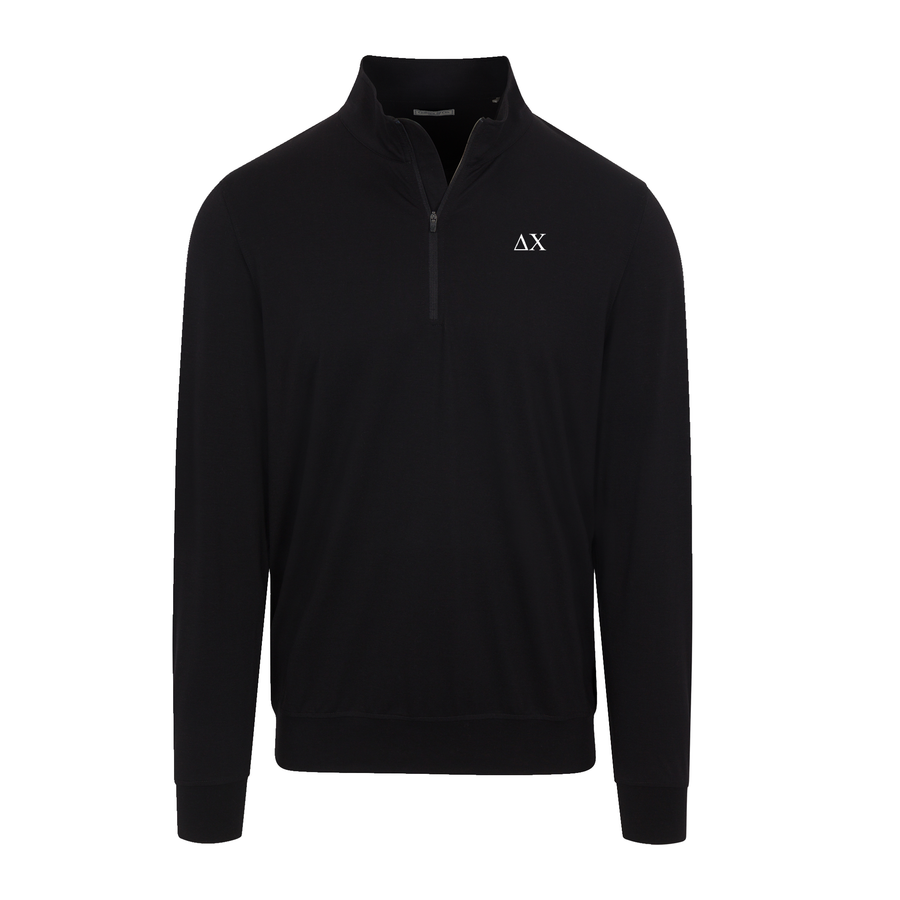 Collars & Co. Delta Chi Velocity Performance Quarter Zip Black