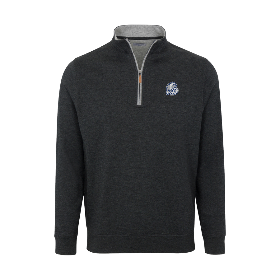 Drake Charcoal Heather Cloud Cotton Quarter Zip Pullover