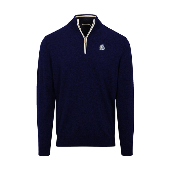 Drake Navy with White Trim Luxury Touch Cotton and Cashmere