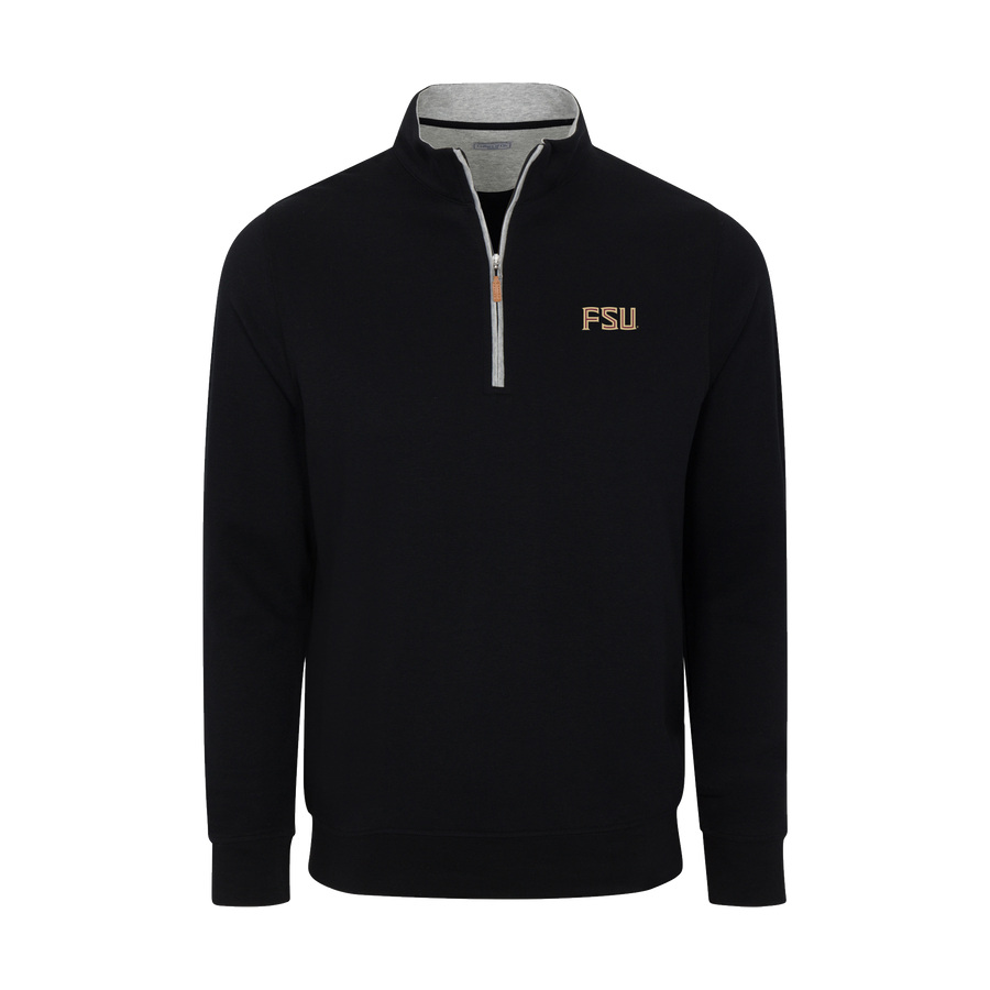 Florida State Black Heather Cloud Cotton Quarter Zip Pullover