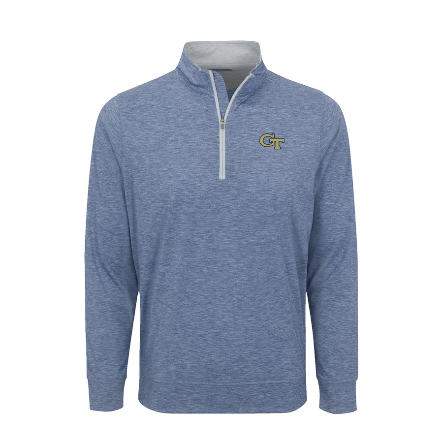Georgia Tech DriRelease® Performance Pullover Dark Steel Blue
