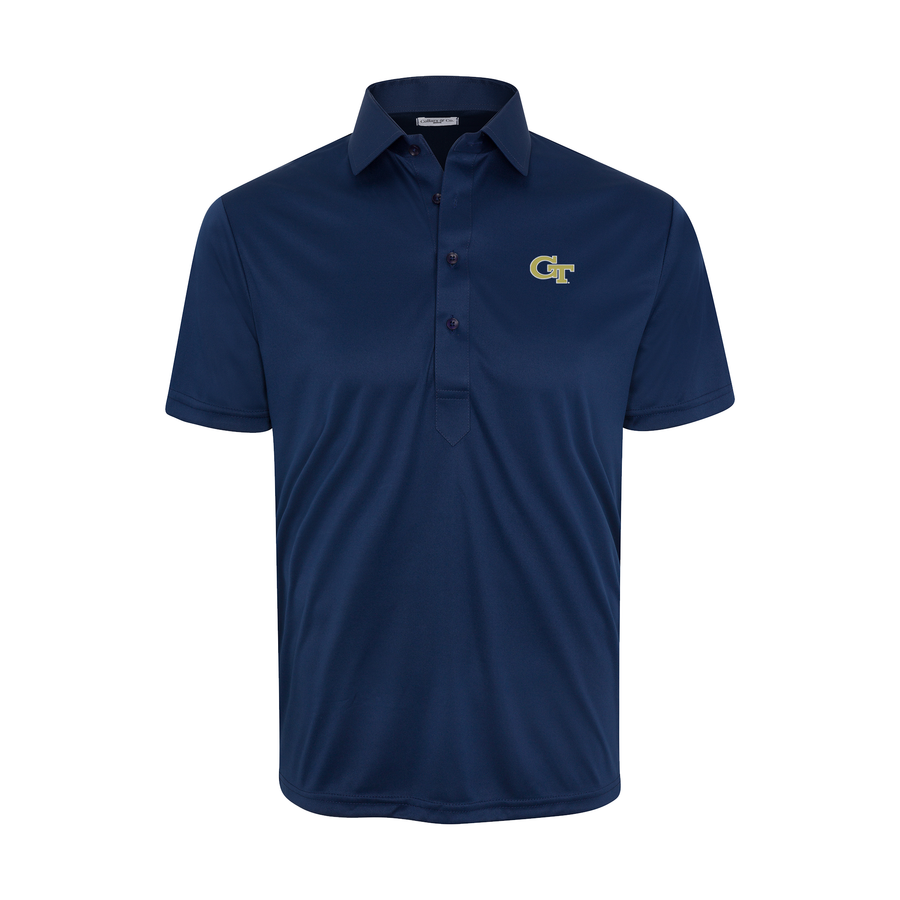 Georgia Tech Semi-Spread Collar Polo Navy