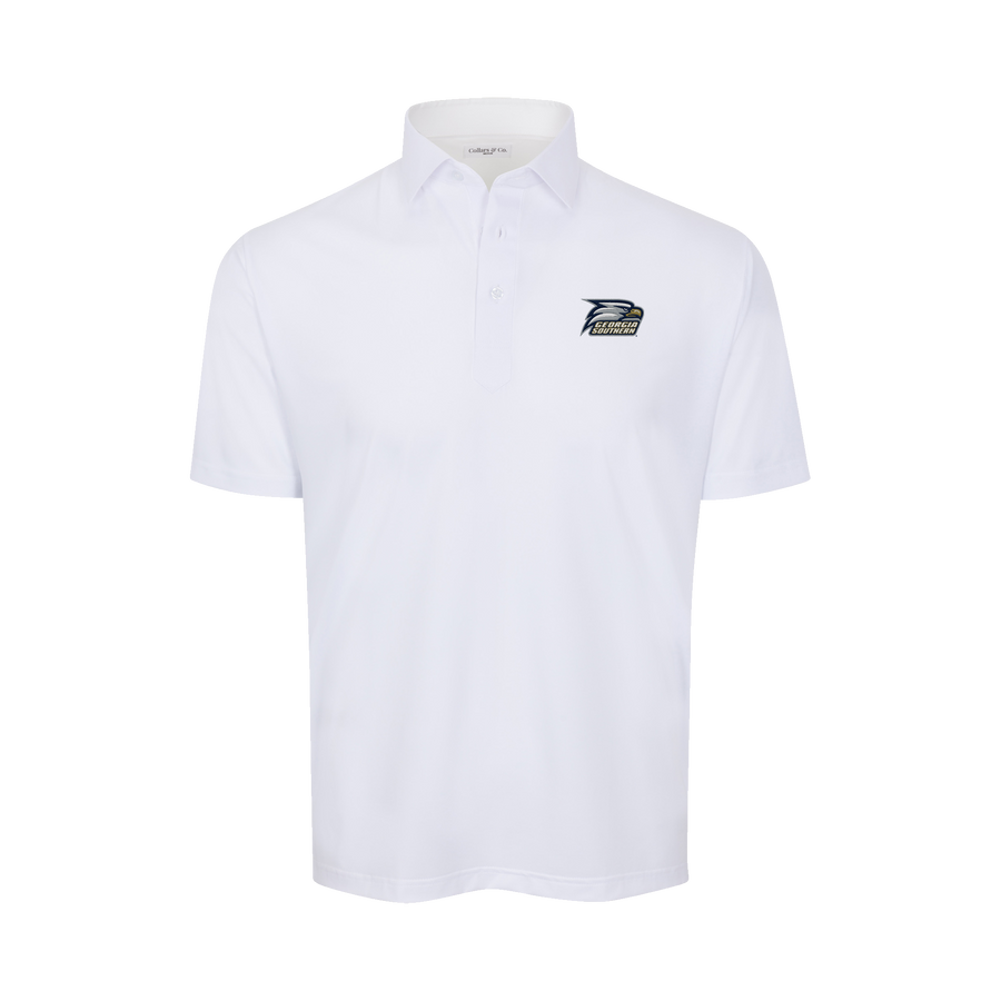 Georgia Southern Featherweight Flex Polo White