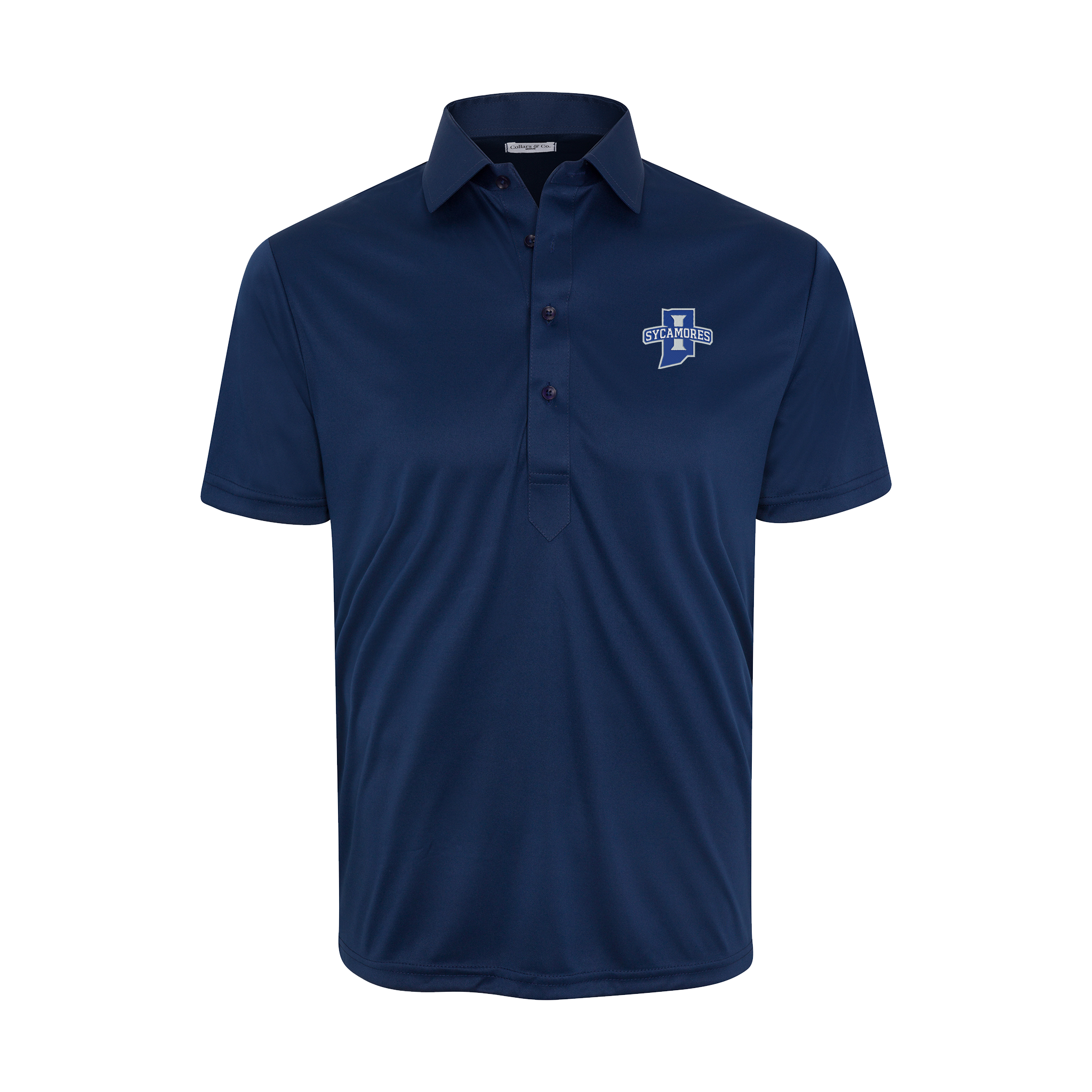 Indiana State Semi-Spread Collar Polo Navy – Collars & Co.