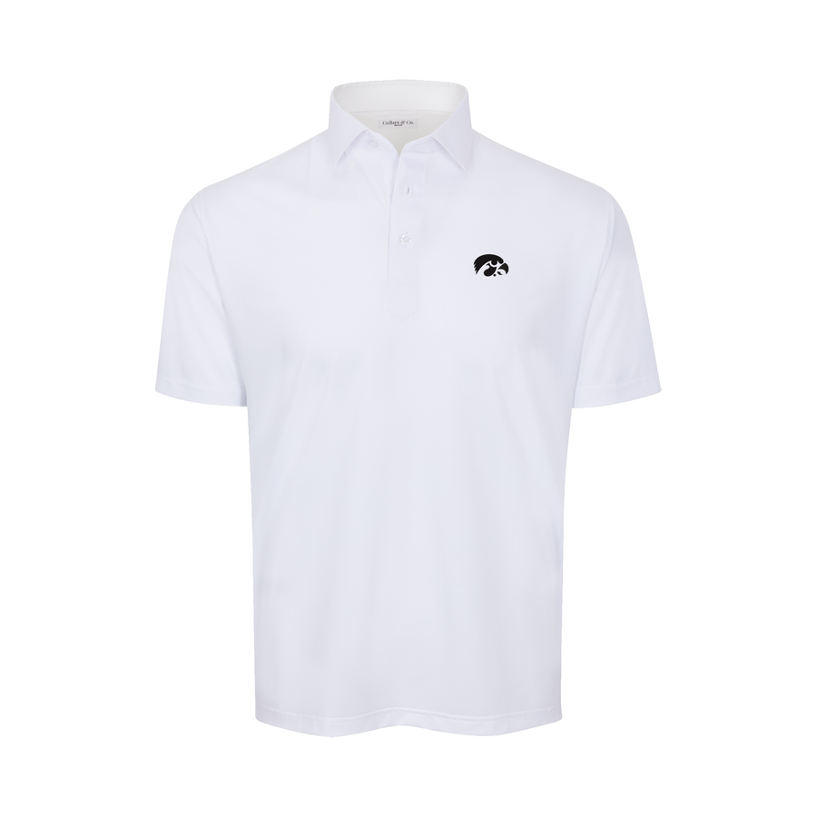 Iowa Featherweight Flex Polo White