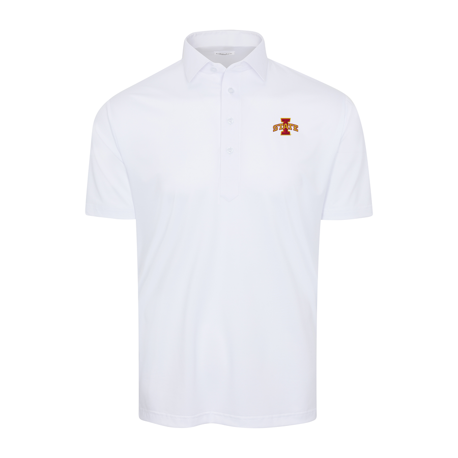 Iowa State Semi-Spread Collar Polo White