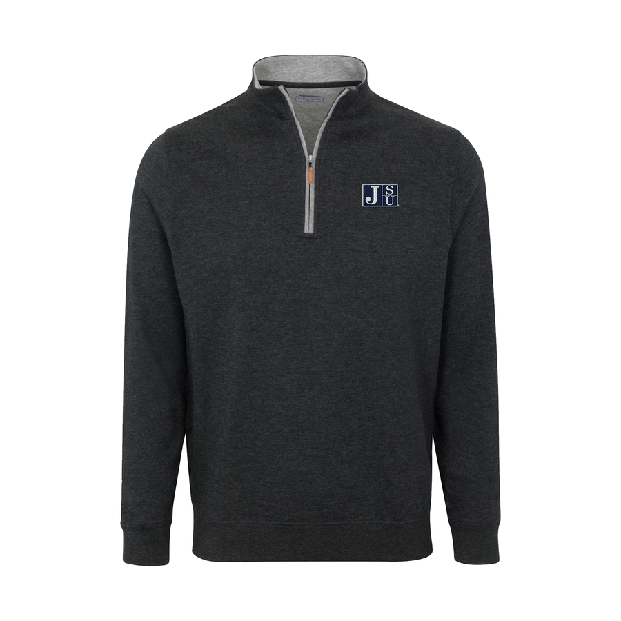 Jackson State Charcoal Heather Cloud Cotton Quarter Zip Pullover