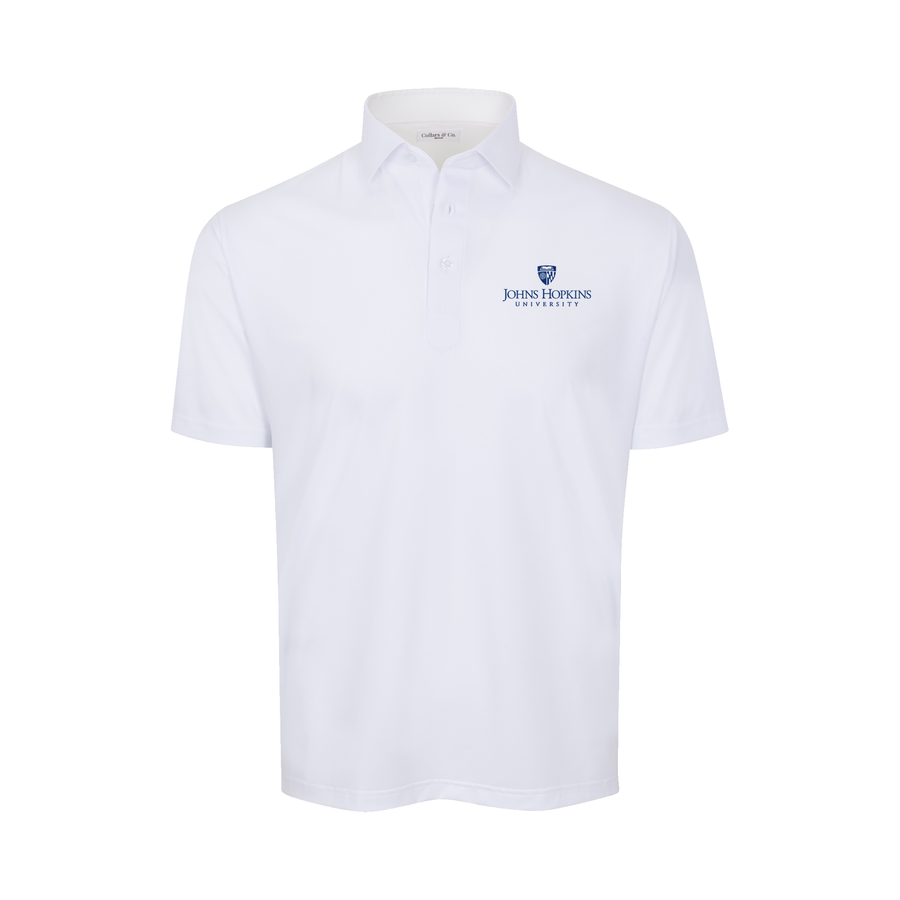 Johns Hopkins Featherweight Flex Polo White