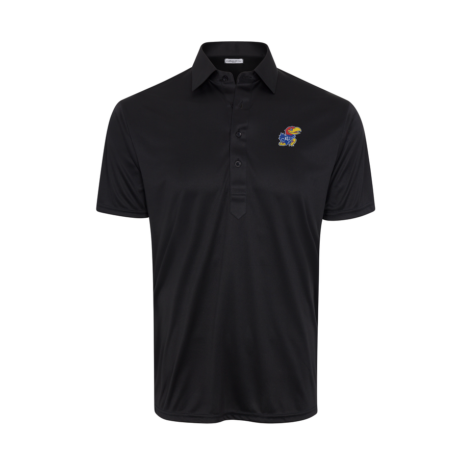 Kansas Semi-Spread Collar Polo Black