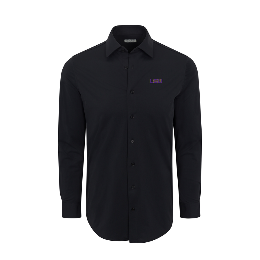 LSU Apex Performance Dress Shirt Black 2XL / Black