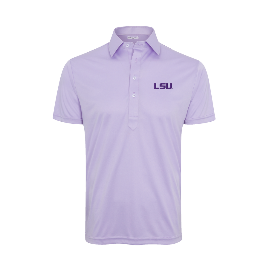 LSU Semi-Spread Collar Polo Lavender