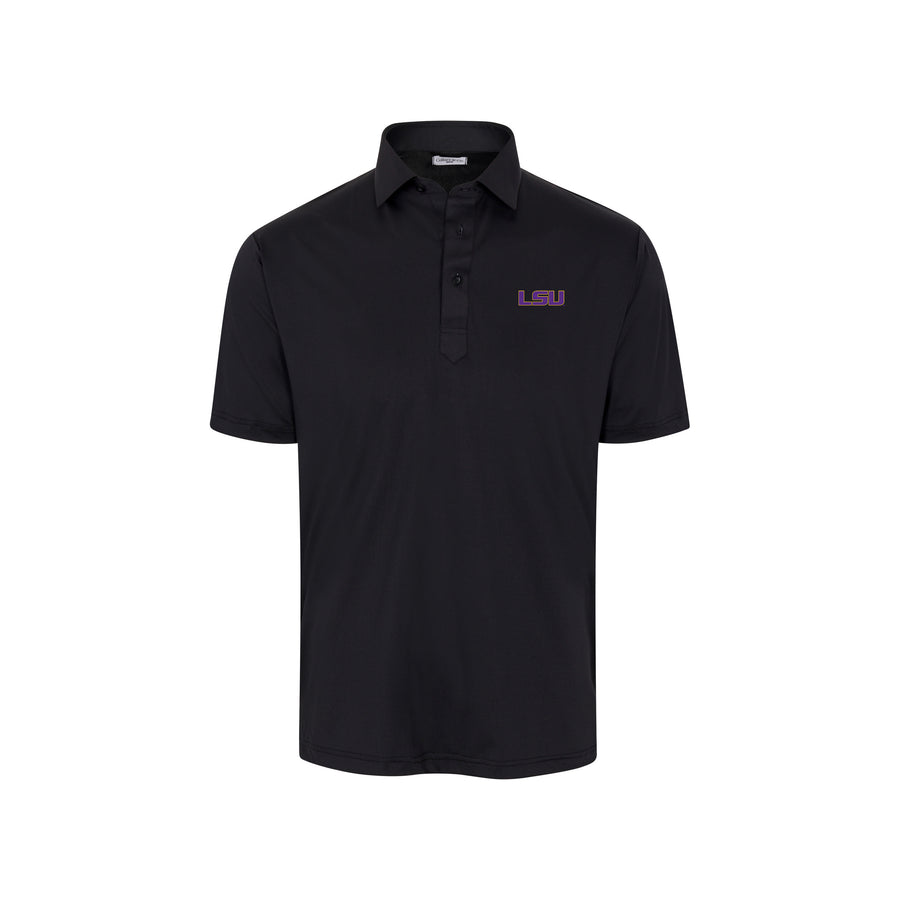 LSU Featherweight Flex Polo Black