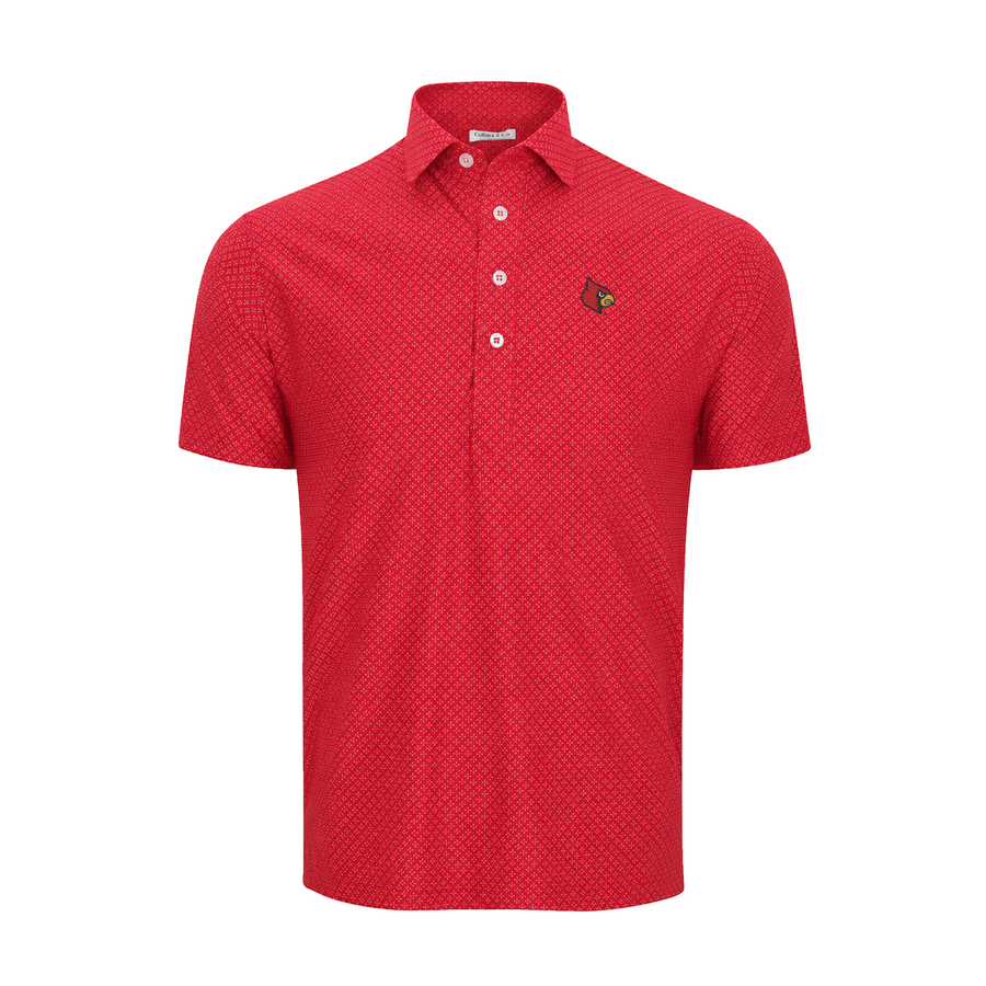 Louisville Featherweight Flex Polo Matrix Red and White – Collars & Co.