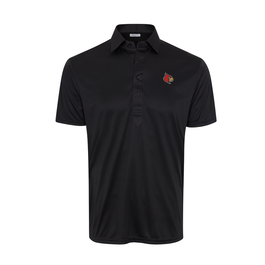 Louisville Semi-Spread Collar Polo Black