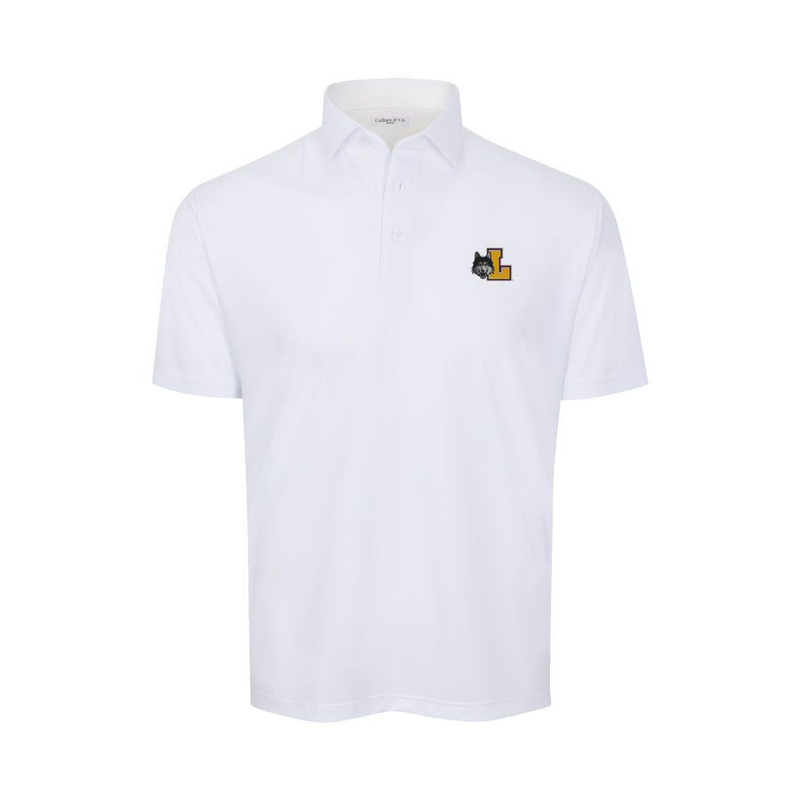 Loyola Chicago Featherweight Flex Polo White