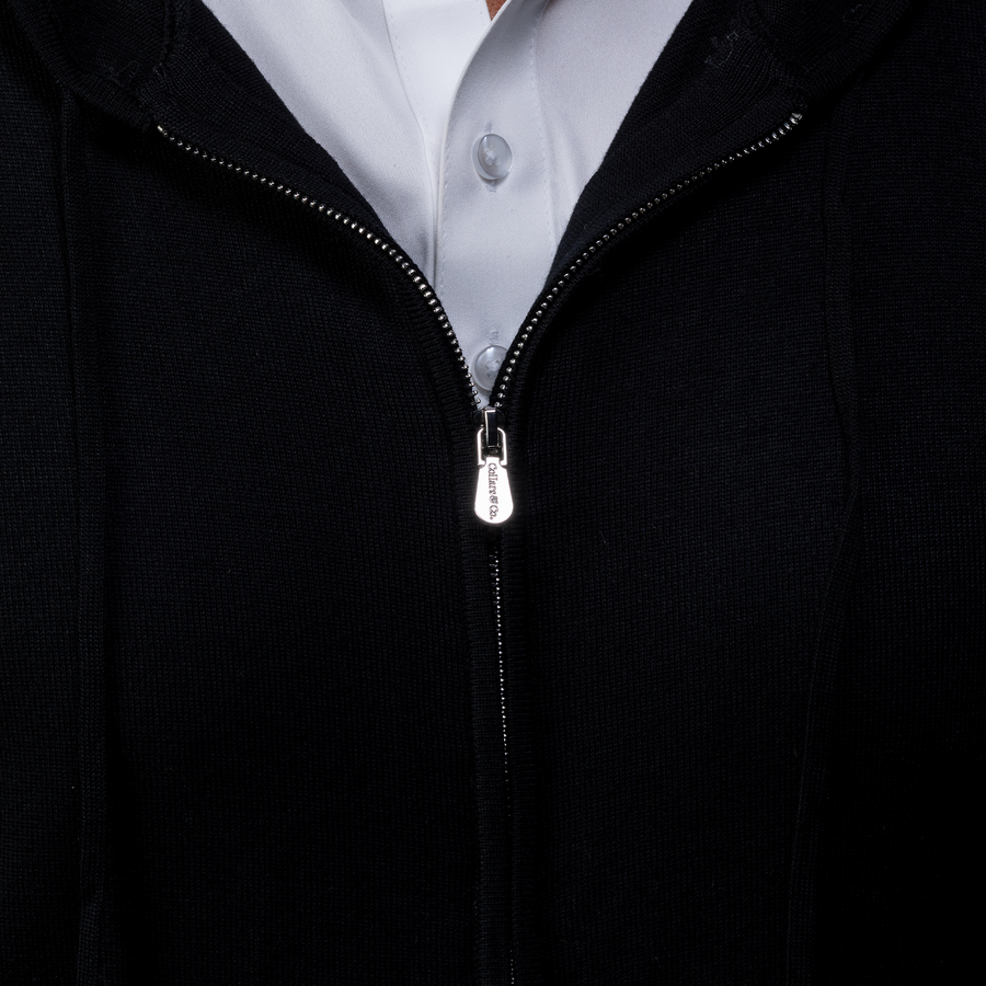 Melbourne Merino Hoodie Black