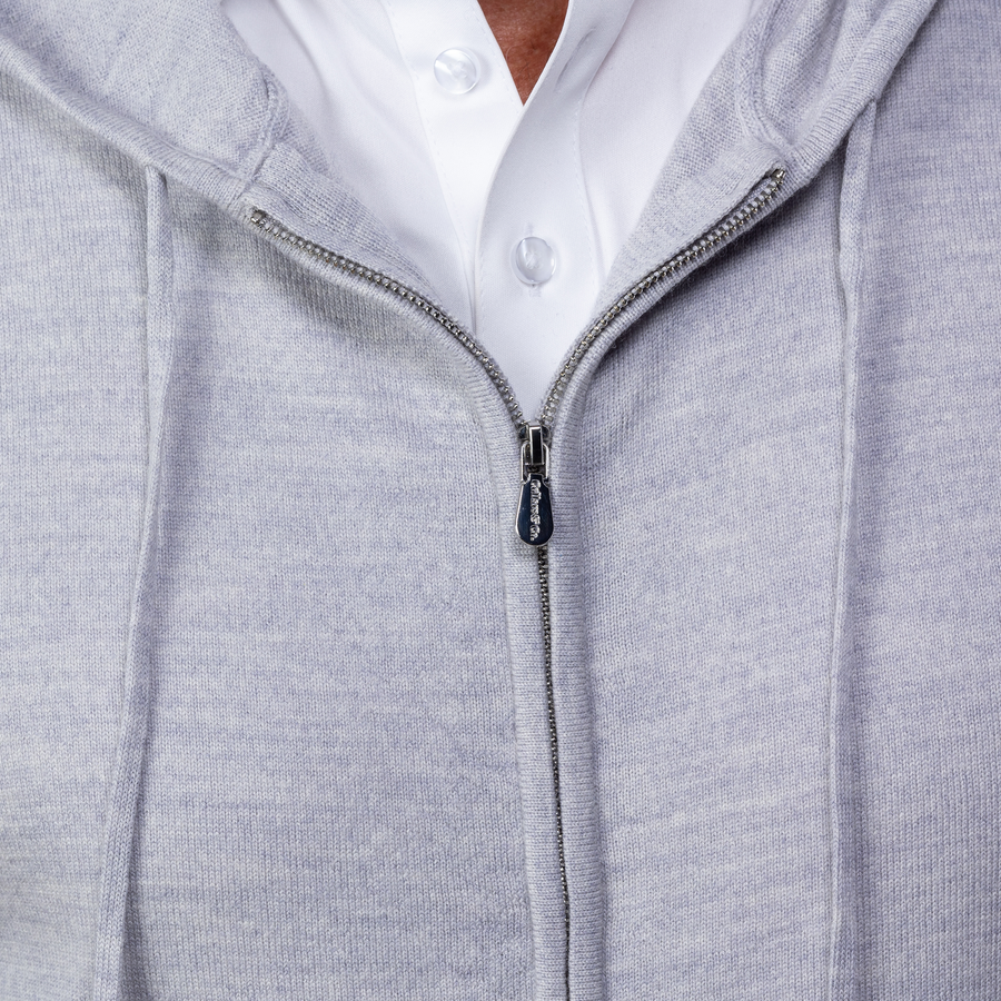 Melbourne Merino Hoodie Grey