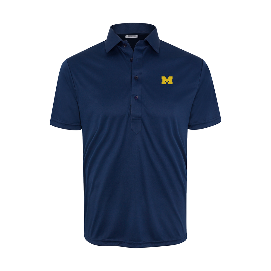 Michigan Semi-Spread Collar Polo Navy