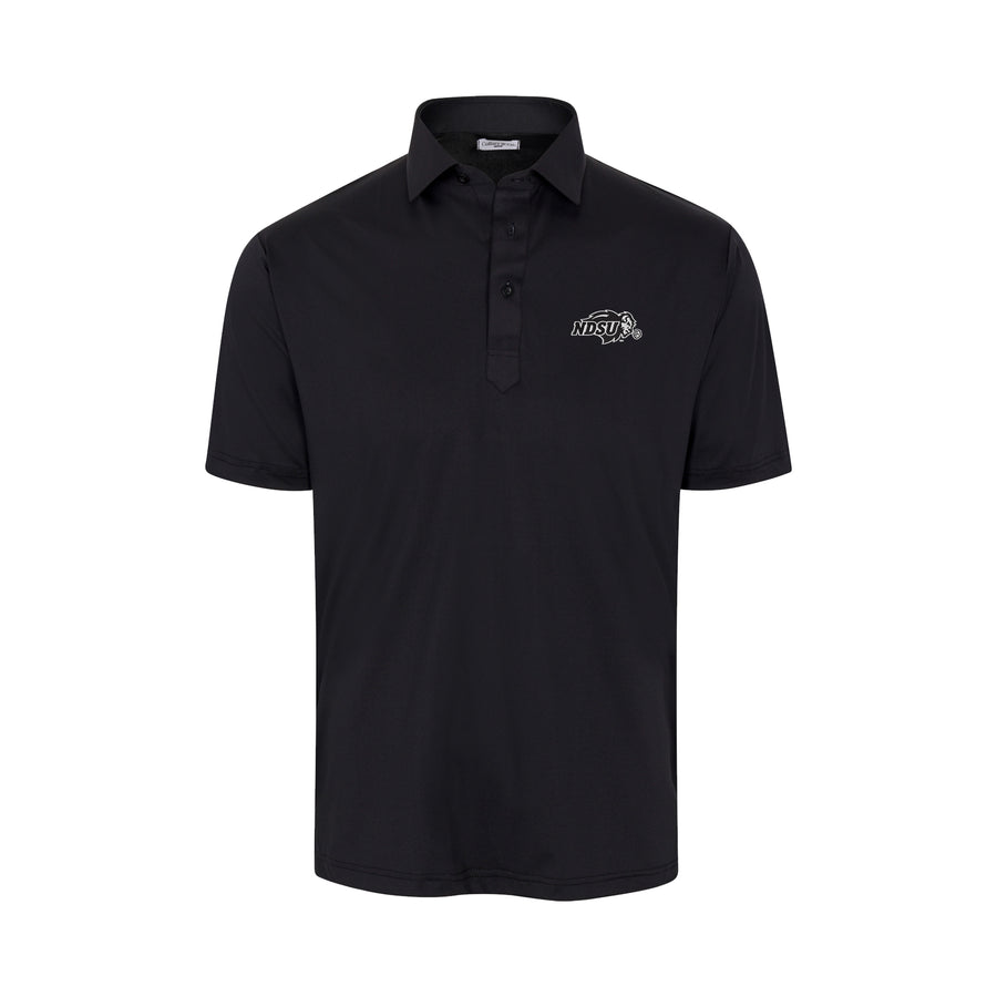 North Dakota State Featherweight Flex Polo Black