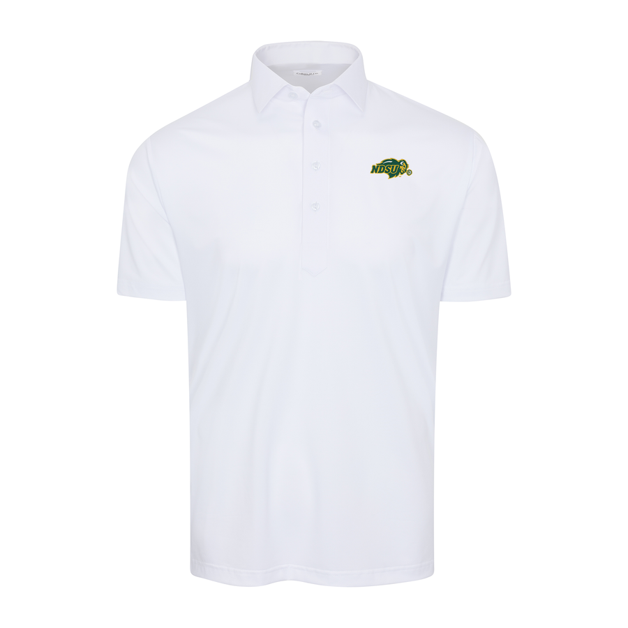 North Dakota State Semi-Spread Collar Polo White